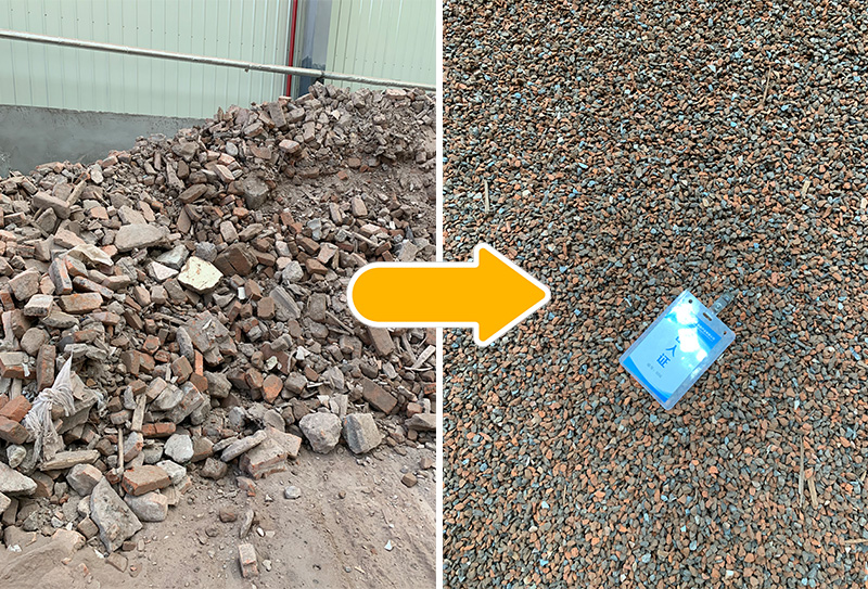 Déchets de construction et produits broyés