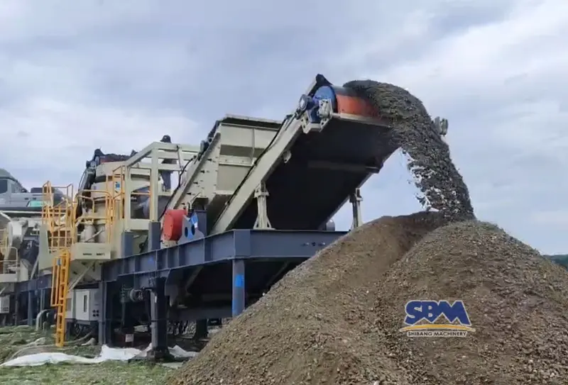 Portable Rock Crusher for River Pebble