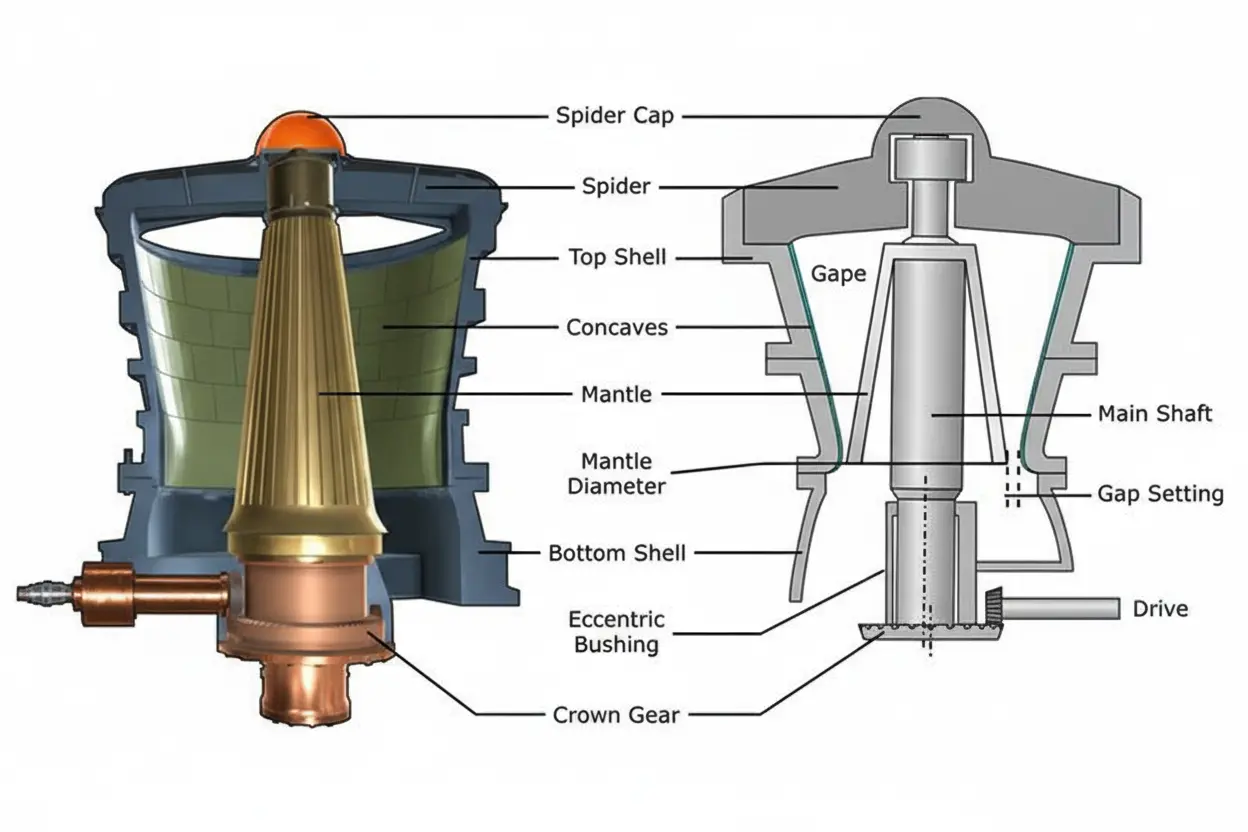 Cone Crusher vs Gyratory Crusher