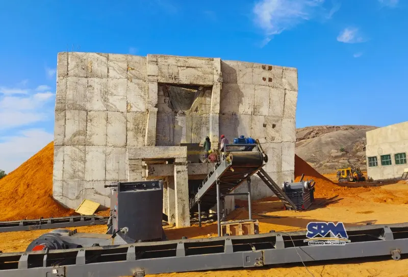 Instalação e comissionamento do britador de granito